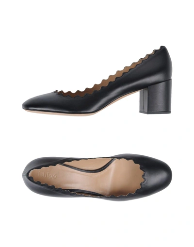 Shop Chloé Woman Pumps Black Size 10 Soft Leather