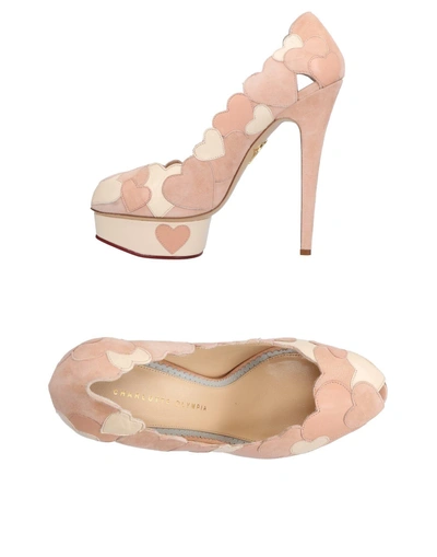 Shop Charlotte Olympia Pumps In Pastel Pink