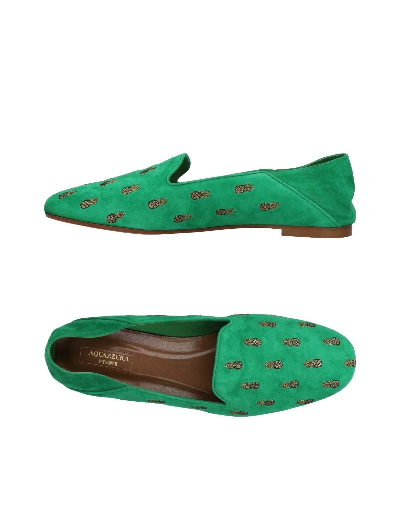 Aquazzura Loafers In Green | ModeSens