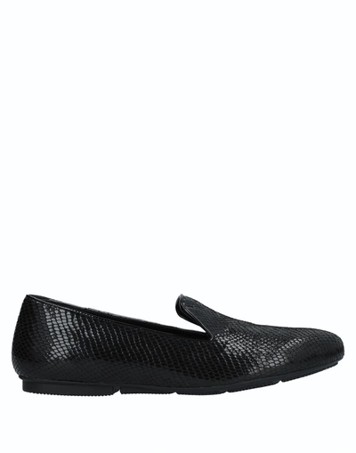 Shop Hogan Woman Loafers Black Size 5 Soft Leather