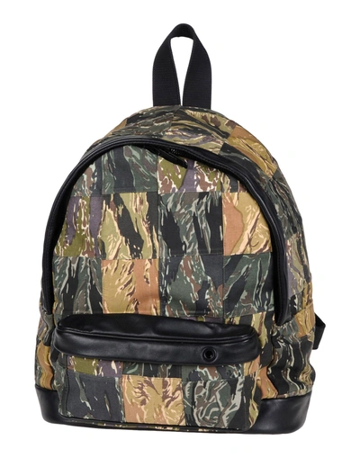Shop Palm Angels Backpacks & Fanny Packs In Military Green