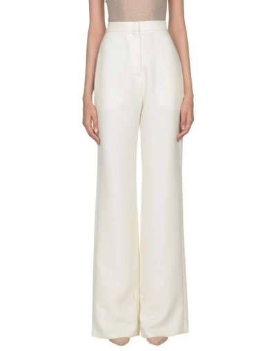 Shop Jw Anderson Casual Pants In Ivory