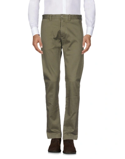 Shop Jcrew J. Crew Man Pants Military Green Size 29w-32l Cotton, Elastane