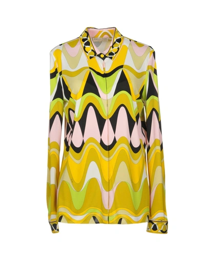 Shop Emilio Pucci Shirt In Yellow