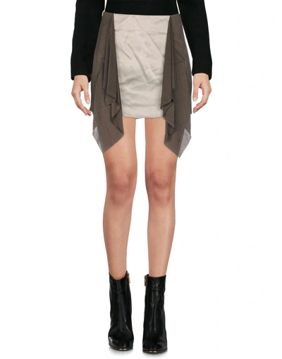 Shop Stella Mccartney Mini Skirt In Military Green