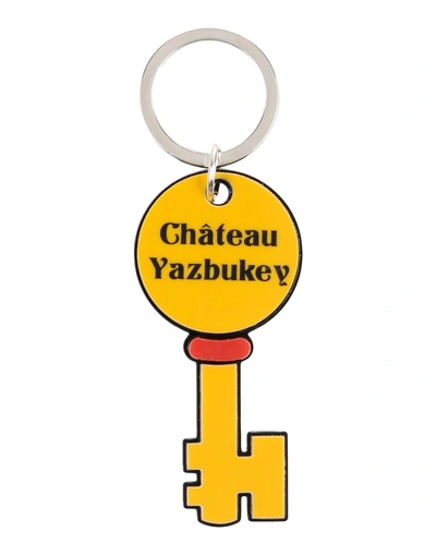 Shop Yazbukey Key Ring In Ocher