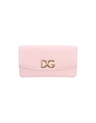 Shop Dolce & Gabbana Wallets In Light Pink