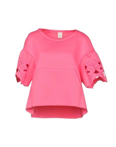 Shop Pinko Sweatshirt In Fuchsia