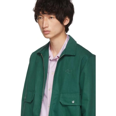 Shop Dickies Construct Green Og Mechanic Jacket In Park Green