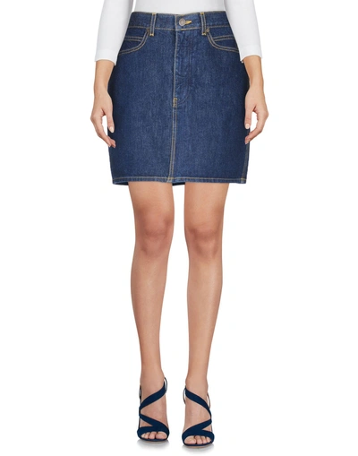 Shop Calvin Klein 205w39nyc Denim Skirt In Blue