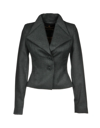 Shop Vivienne Westwood Anglomania Suit Jackets In Lead