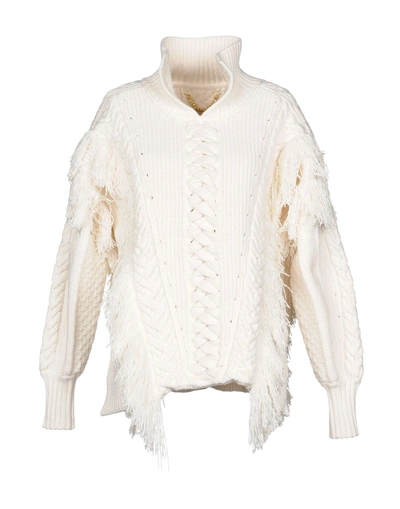 Shop Burberry Sweaters In Ivory