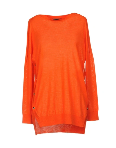 Shop Versace Sweater In Orange