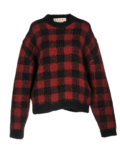 Shop Marni Sweaters In Brick Red