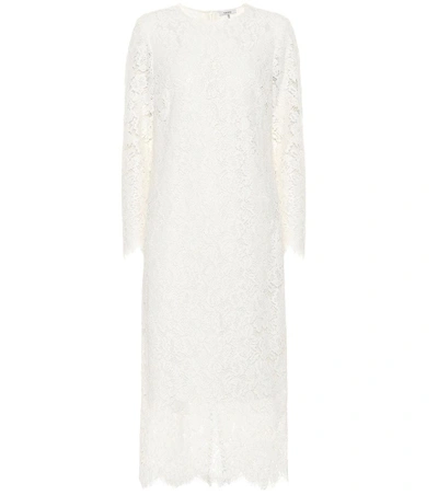 Shop Ganni Jerome Lace Dress In White