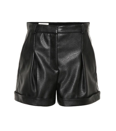 Shop Stella Mccartney Danielle Faux Leather Shorts In Black