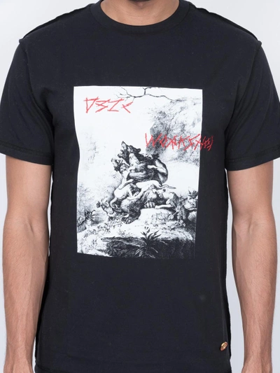 Shop 032c Black Logo Print T Shirt