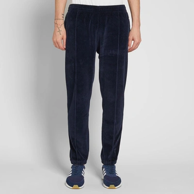 Shop Champion Reverse Weave Velour Track Pant In Blue