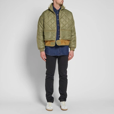 Shop 032c X Chevignon Cosmo Jacket In Green