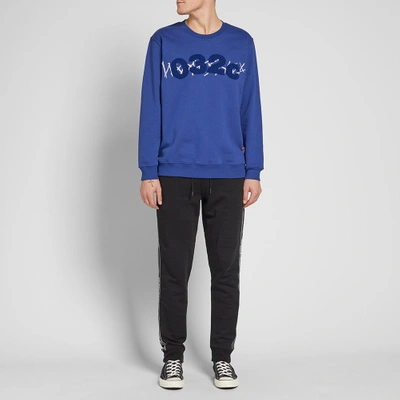 Shop 032c Believer Crew Sweat In Blue