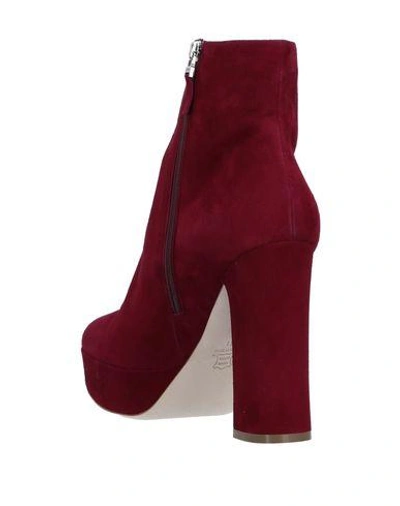 Shop Lerre Ankle Boot In Maroon