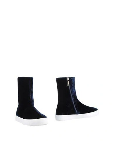 Shop Jil Sander Ankle Boot In Dark Blue