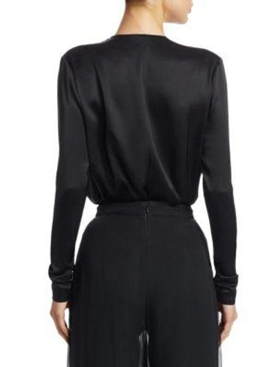 Shop Cushnie Et Ochs V-neck Bodysuit In Black
