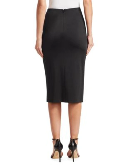 Shop Cushnie Et Ochs Jersey Slit Pencil Skirt In Black