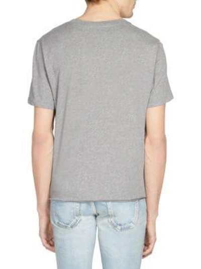 Shop Saint Laurent I'm Brutally In Love With You T-shirt In Grey