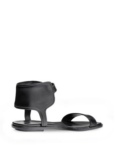 Shop Cole Haan Barra Ankle Wrap Leather Sandals In Black