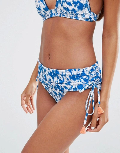 Shop Heidi Klum Intimates Heidi Klum Swim Blue Floral Bikini Bottom