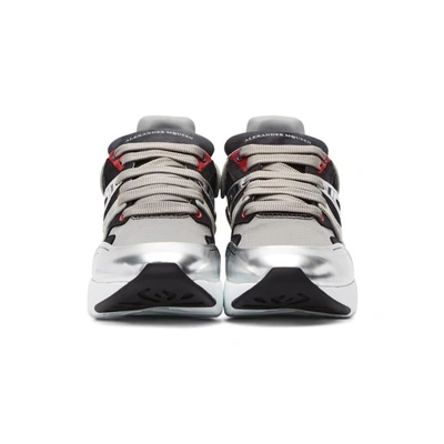 Shop Alexander Mcqueen Multicolor Patchwork Runner Sneakers In 8491mltsilv