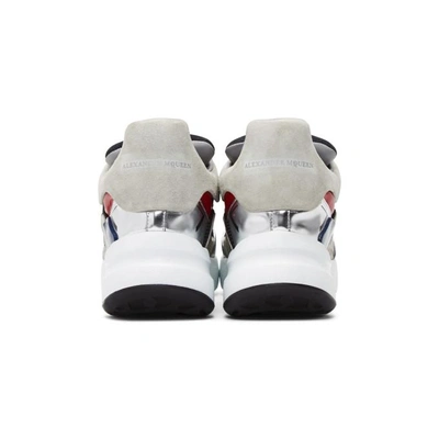 Shop Alexander Mcqueen Multicolor Patchwork Runner Sneakers In 8491mltsilv