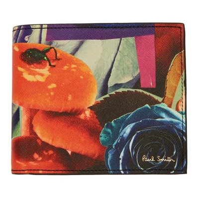 Shop Paul Smith Multicolor Collage Rose Print Bifold Wallet In Pr Printed