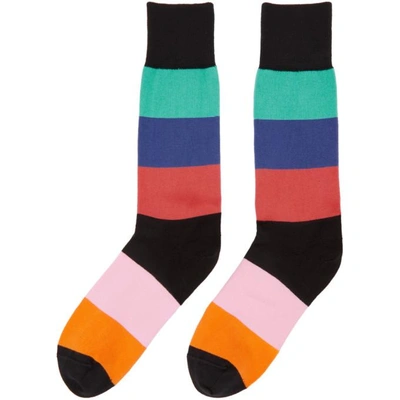 Shop Paul Smith Multicolor Razzle Stripe Socks In 79 Multicol