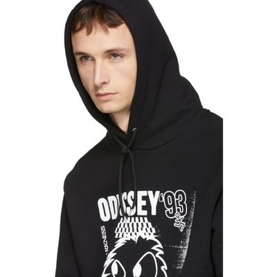 Shop Mcq By Alexander Mcqueen Mcq Alexander Mcqueen Black Rave Monster Kimono Hoodie In 1000-black