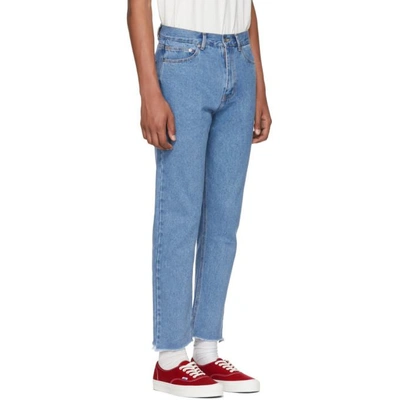 Shop Second / Layer Second/layer Blue Raw Hem Jeans