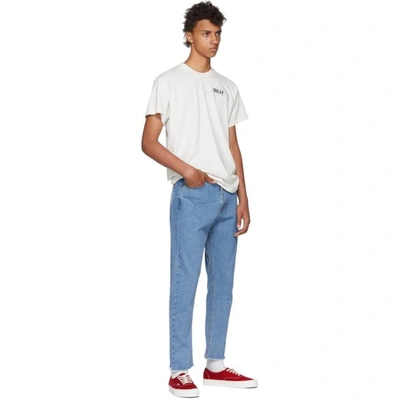 Shop Second / Layer Second/layer Blue Raw Hem Jeans