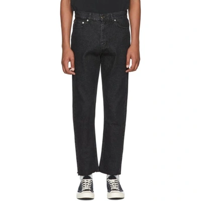 Shop Second / Layer Second/layer Black Raw Hem Jeans