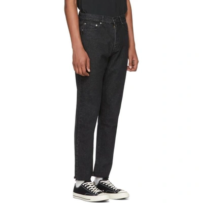 Shop Second / Layer Second/layer Black Raw Hem Jeans