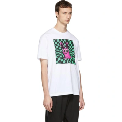 Shop Mcq By Alexander Mcqueen Mcq Alexander Mcqueen White Boyfriend Bunny T-shirt In 9000-white