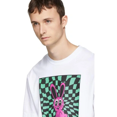 Shop Mcq By Alexander Mcqueen Mcq Alexander Mcqueen White Boyfriend Bunny T-shirt In 9000-white