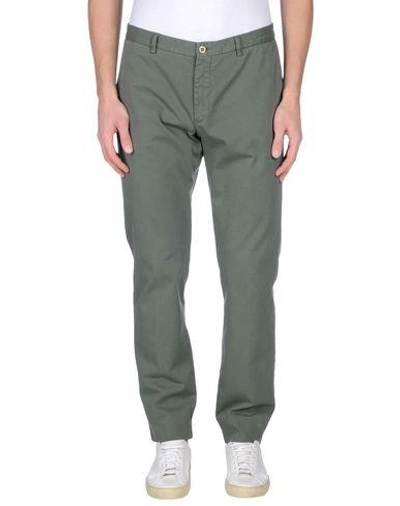 Shop Etro Pants In Military Green