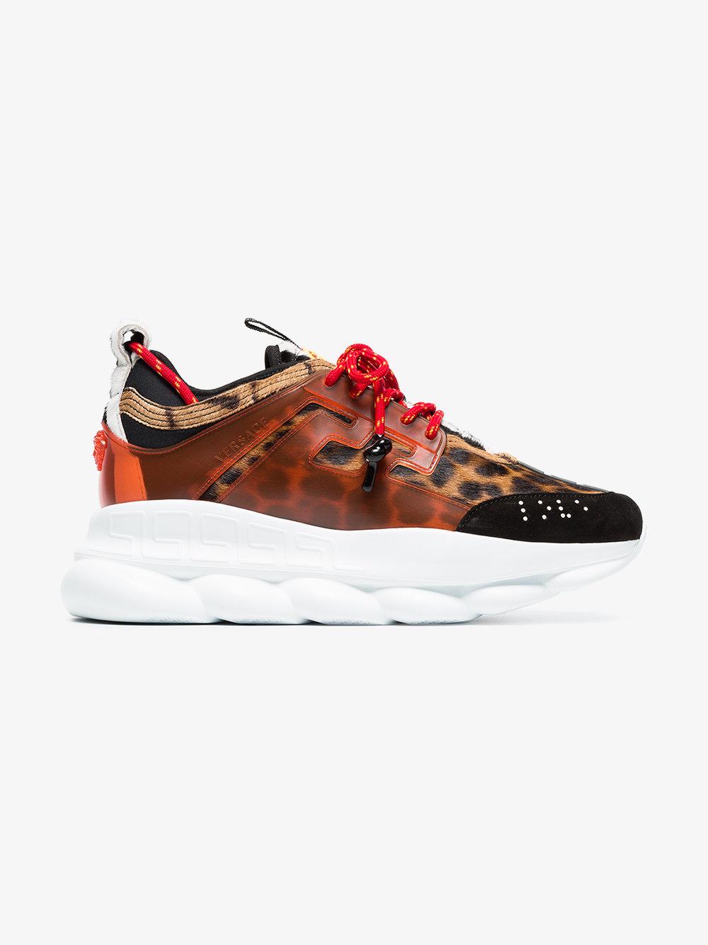 cheetah print versace shoes