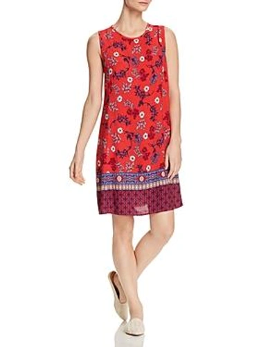 Shop Beachlunchlounge Printed Shift Dress In Red Fire Island