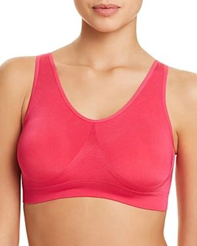 Shop Wacoal B.smooth Wireless Padded Bralette In Pink Peacock