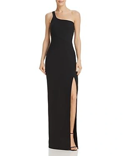 Shop Likely Camden One-shoulder Gown In Black