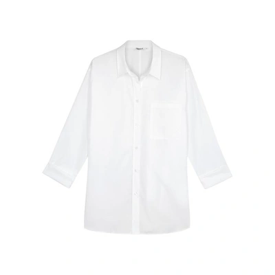 Shop Filippa K White Cotton Poplin Shirt