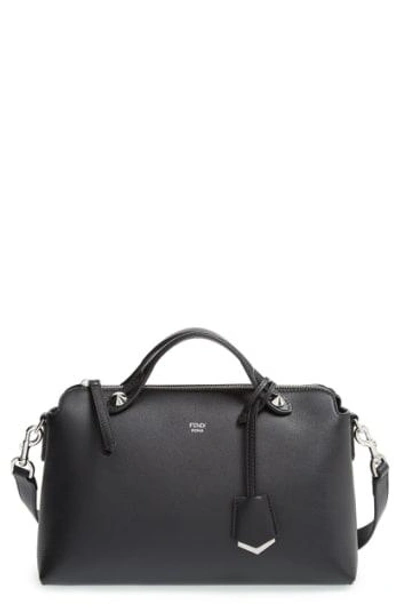 Shop Fendi 'medium By The Way' Convertible Leather Shoulder Bag - Black