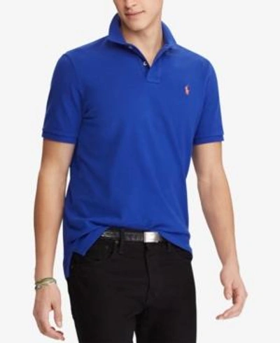 Shop Polo Ralph Lauren Men's Classic Fit Mesh Polo In Rugby Royal